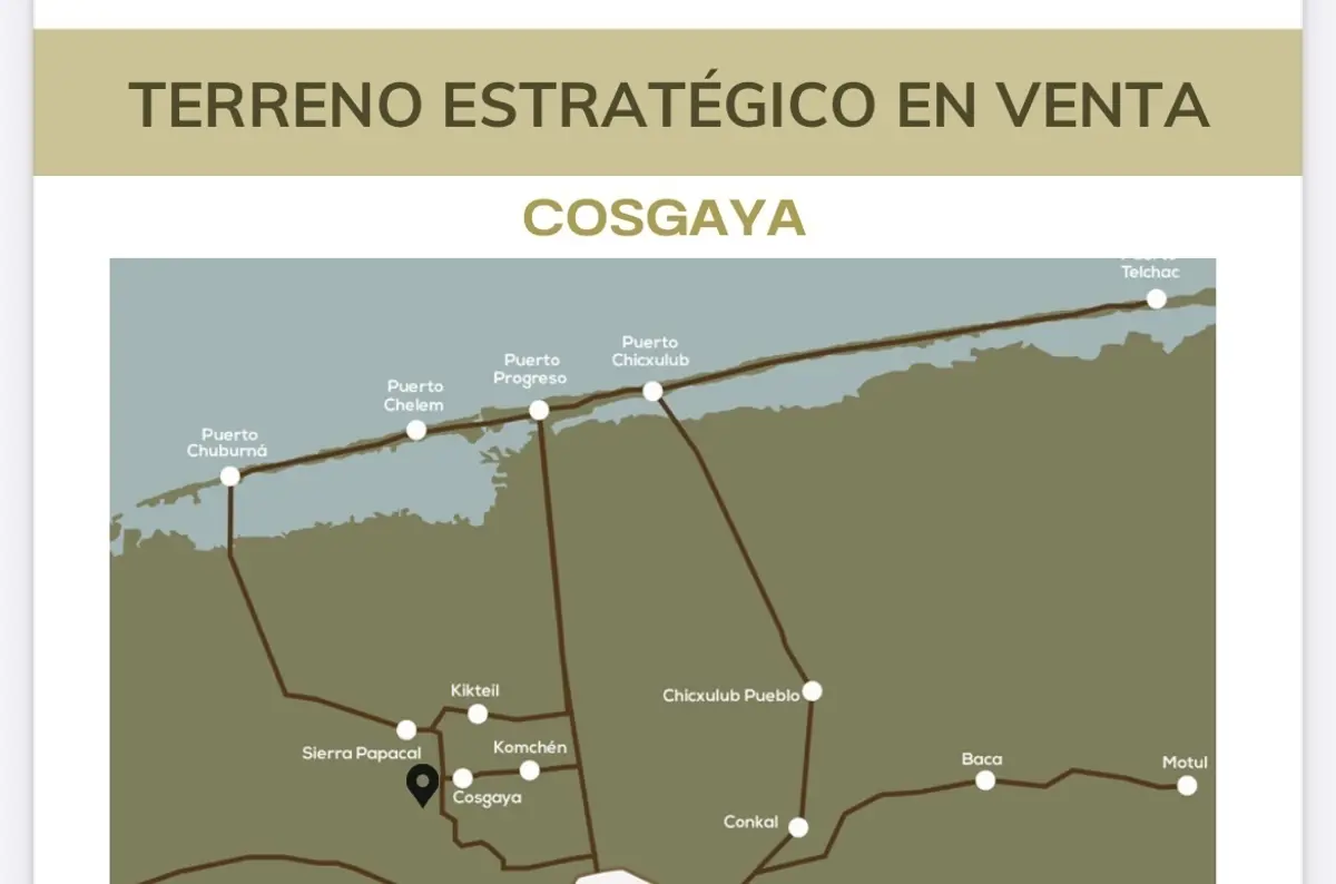 Terreno en venta en Cosgaya, Mérida — foto 1 de 9