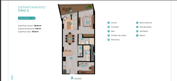 Departamento en venta en Chicxulub Puerto, Progreso — foto 2 de 23