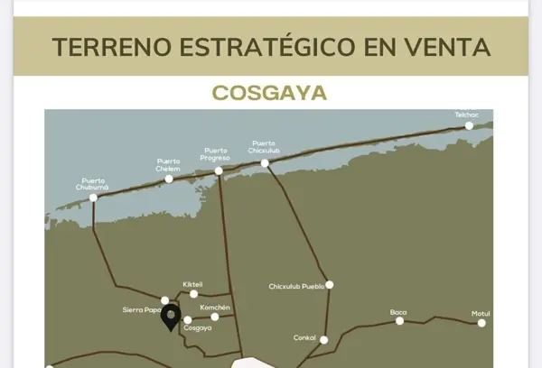Terreno en venta en Cosgaya, Mérida — foto 2 de 9