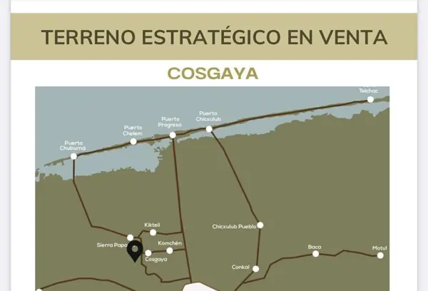Terreno en venta en Cosgaya, Mérida — foto 2 de 9