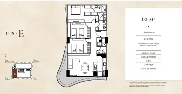 Departamento en venta en Vía Montejo, Mérida — foto 2 de 10