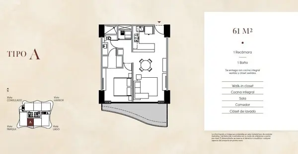Departamento en venta en Vía Montejo, Mérida — foto 2 de 10