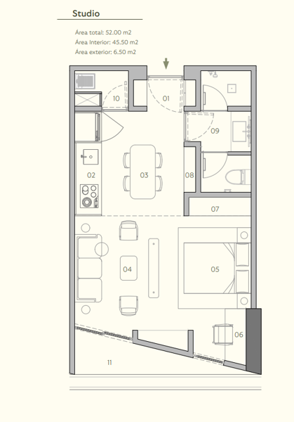 Departamento en venta en Santa Gertrudis Copo, Mérida — foto 3 de 27