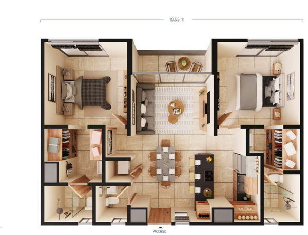 Departamento en venta en Cholul, Mérida — foto 2 de 12