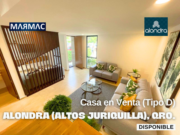 Casa Modelo D en Venta | Alondra (Altos Juriquilla) | Querétaro, Qro,