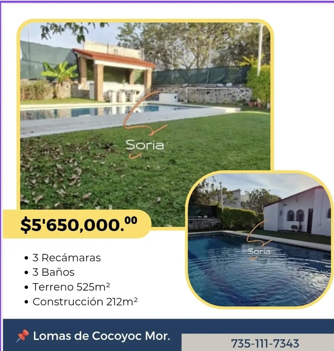 Casa en venta en Lomas de Cocoyoc, Atlatlahucan — foto 1 de 10