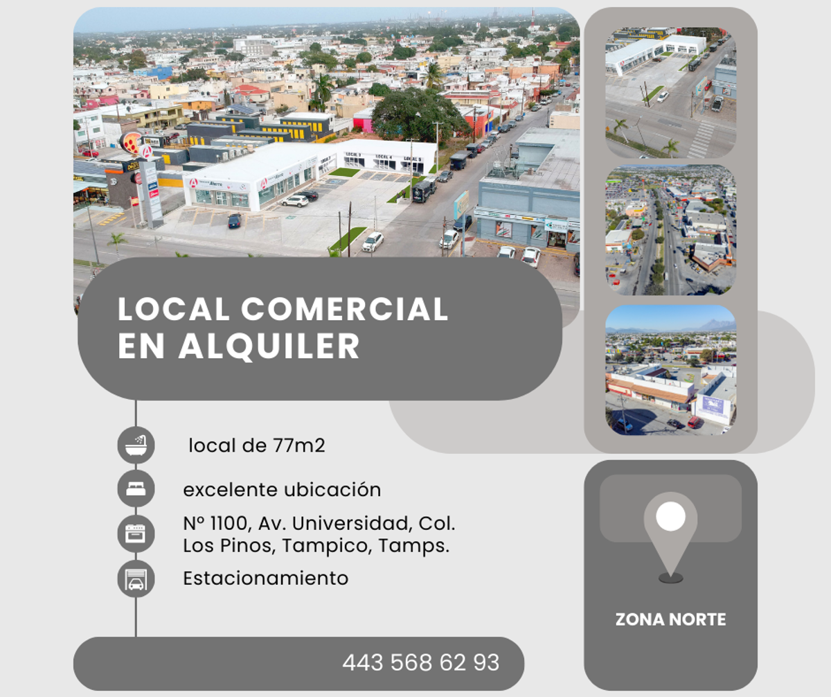 Local en renta en Los Pinos, Tampico — foto 1 de 4