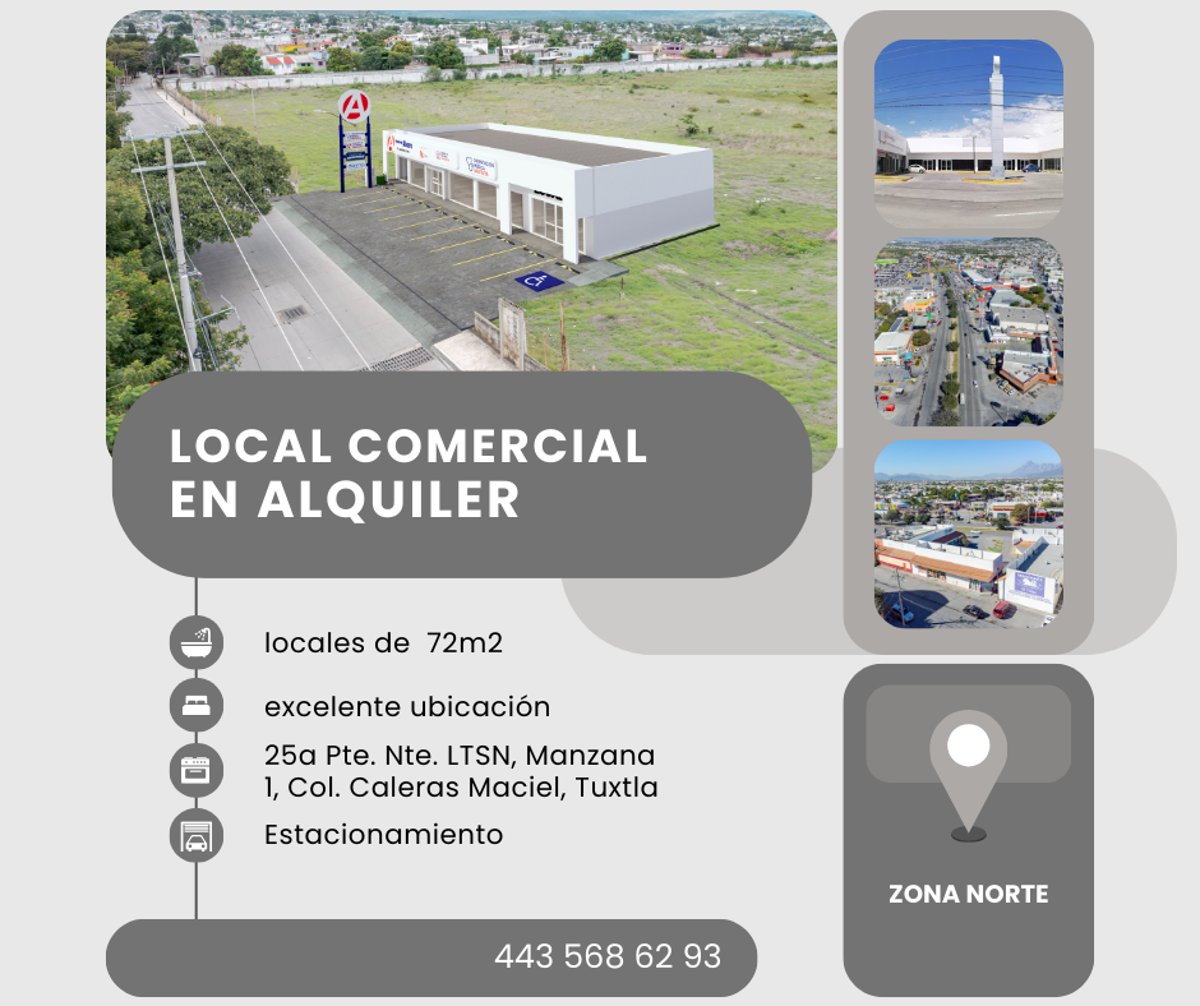 Local en renta en Canteras, Tuxtla Gutiérrez — foto 1 de 3