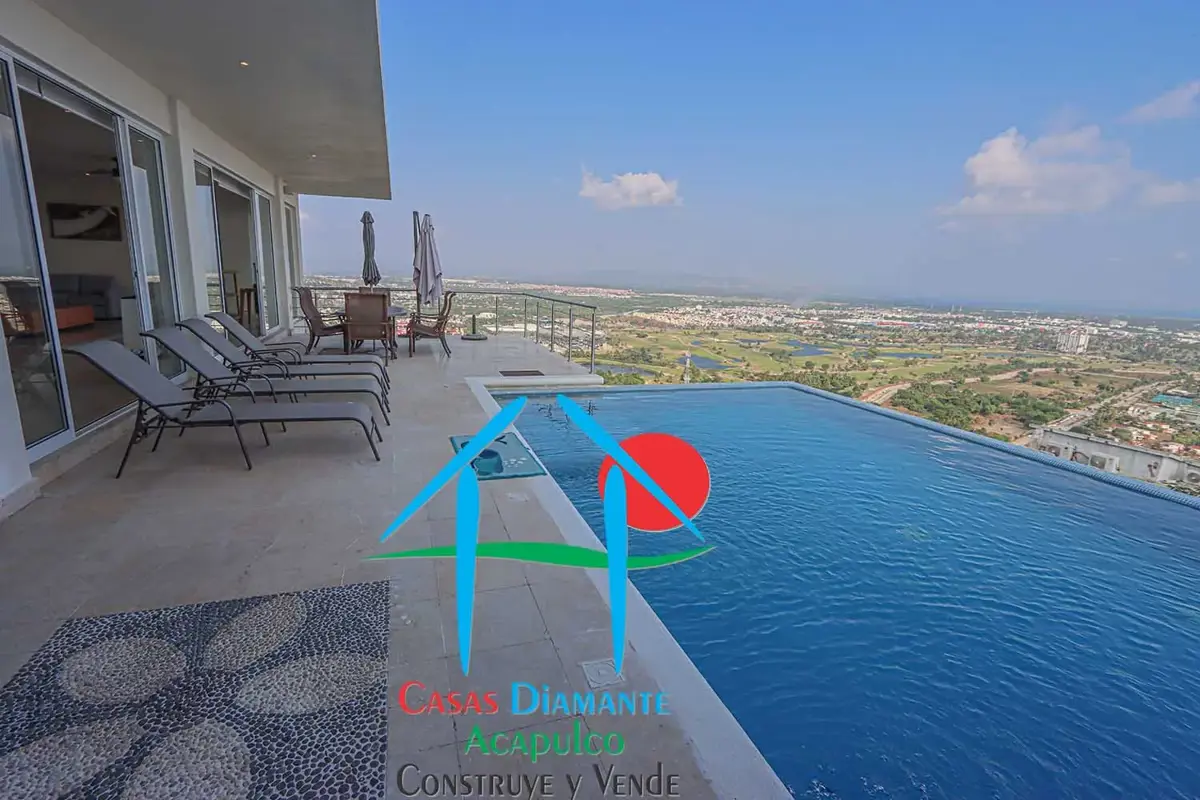 Casa de lujo en renta vacacional con 6 recámaras, alberca, asoleadero y vista al mar Casa de lujo en renta vacacional con 6 recámaras, alberca, asoleadero y vista al mar