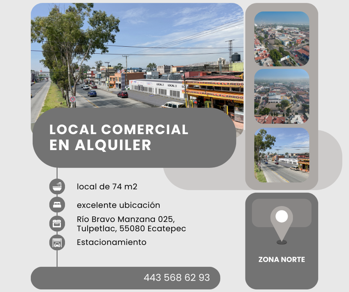 Local en renta en Tulpetlac, Ecatepec de Morelos — foto 1 de 3