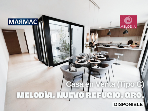 Casa Modelo C en Venta | MELODÍA (Nuevo Refugio) | Querétaro, Qro,