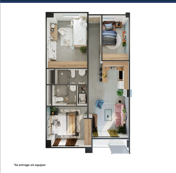 Departamento en venta en Valles de la Silla, Guadalupe — foto 3 de 8