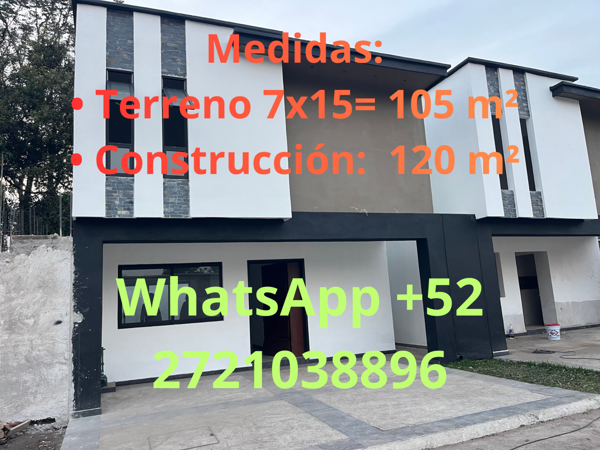 CASAS “NUEVAS”  Poniente 7 # 2 
Atras del campo Kimberly
Ixtaczoquitlan Veracruz
