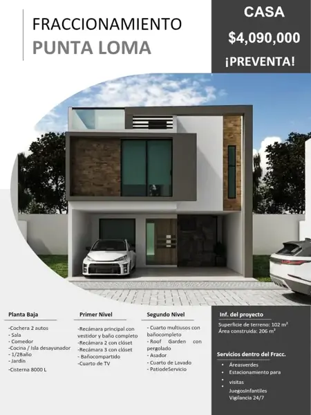 Casa en venta en fraccionamiento Punta Loma, Puebla, cerca de Calzada Zavaleta — foto 1 de 7
