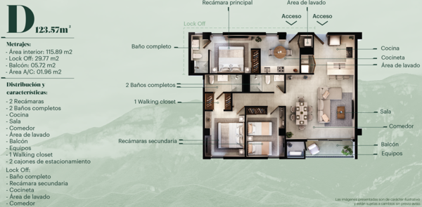 Departamento en venta en Colinas del Huajuco, Monterrey — foto 3 de 12