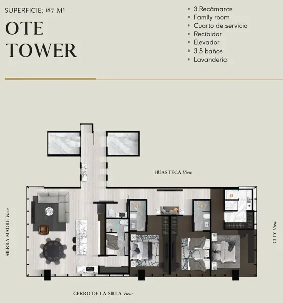 Departamento en venta en Del Valle, San Pedro Garza García — foto 3 de 12