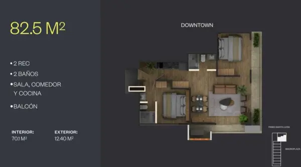Departamento en venta en Santa Lucía, Monterrey — foto 3 de 7