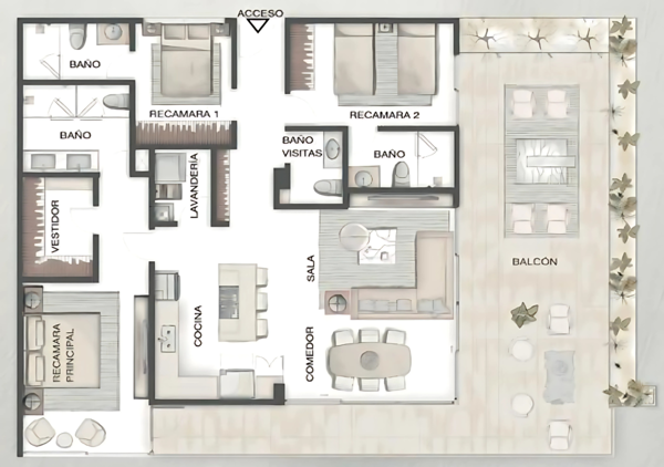 Departamento en venta en Del Valle, San Pedro Garza García — foto 2 de 3