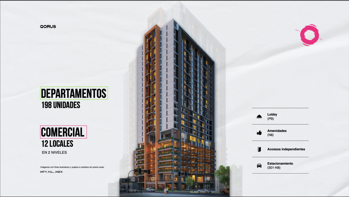 Departamento en venta en Centro, Monterrey — foto 1 de 8