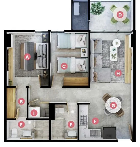 Departamento en venta en Cumbrescondido, Monterrey — foto 3 de 10