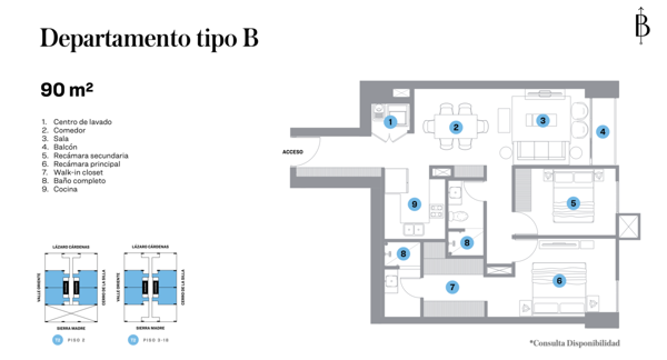 Departamento en venta en Alfonso Reyes, Monterrey — foto 3 de 9