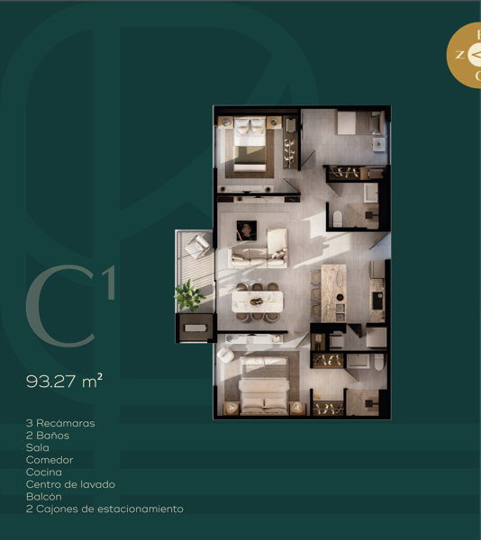 Departamento en venta en Cumbres del Sol, Monterrey — foto 2 de 5