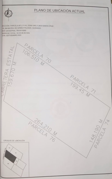 Terreno en venta en Santa Cruz Luján, Gómez Palacio — foto 2 de 2