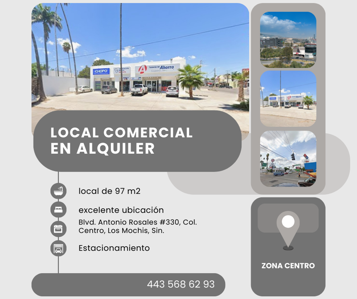 Local en renta en Los Mochis Centro, Ahome — foto 1 de 4