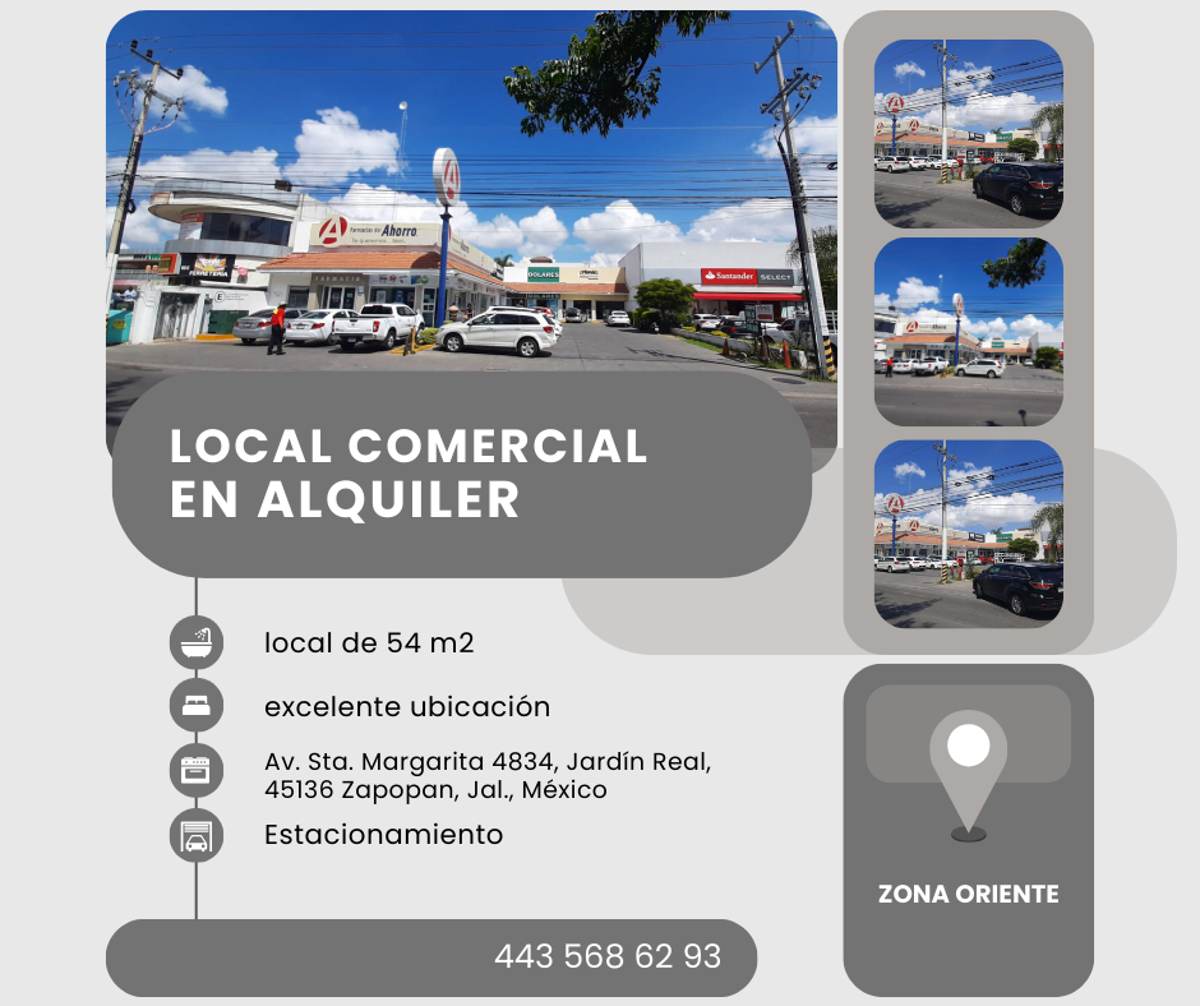 Local en renta en Jardín Real, Zapopan — foto 1 de 4