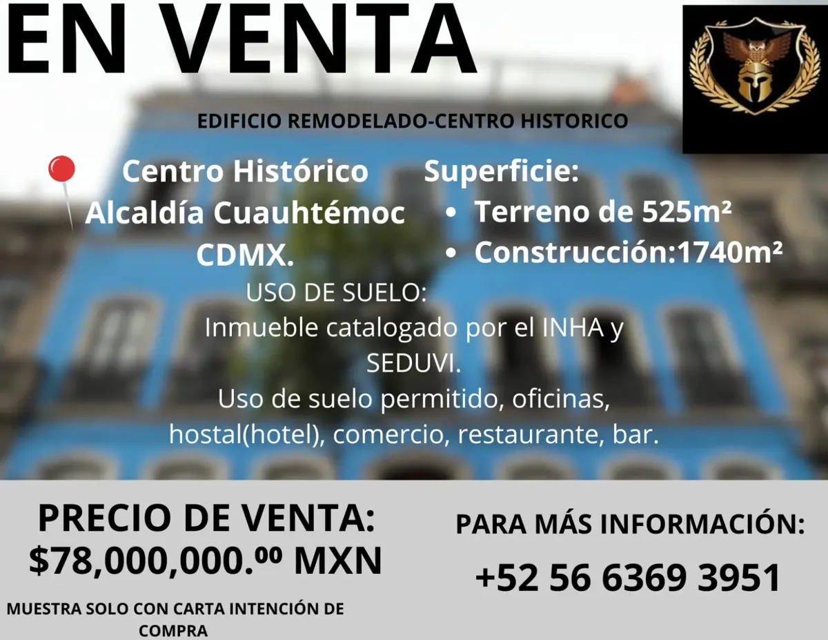 Hotel en venta en Centro (Área 1), Cuauhtémoc