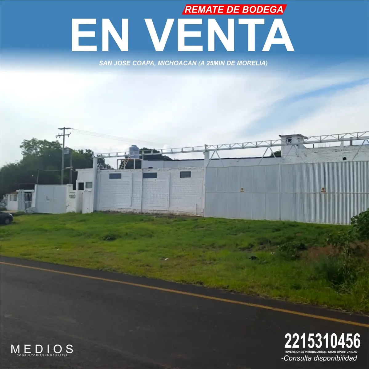 Bodega en venta en San José Coapa, Morelia — foto 1 de 5