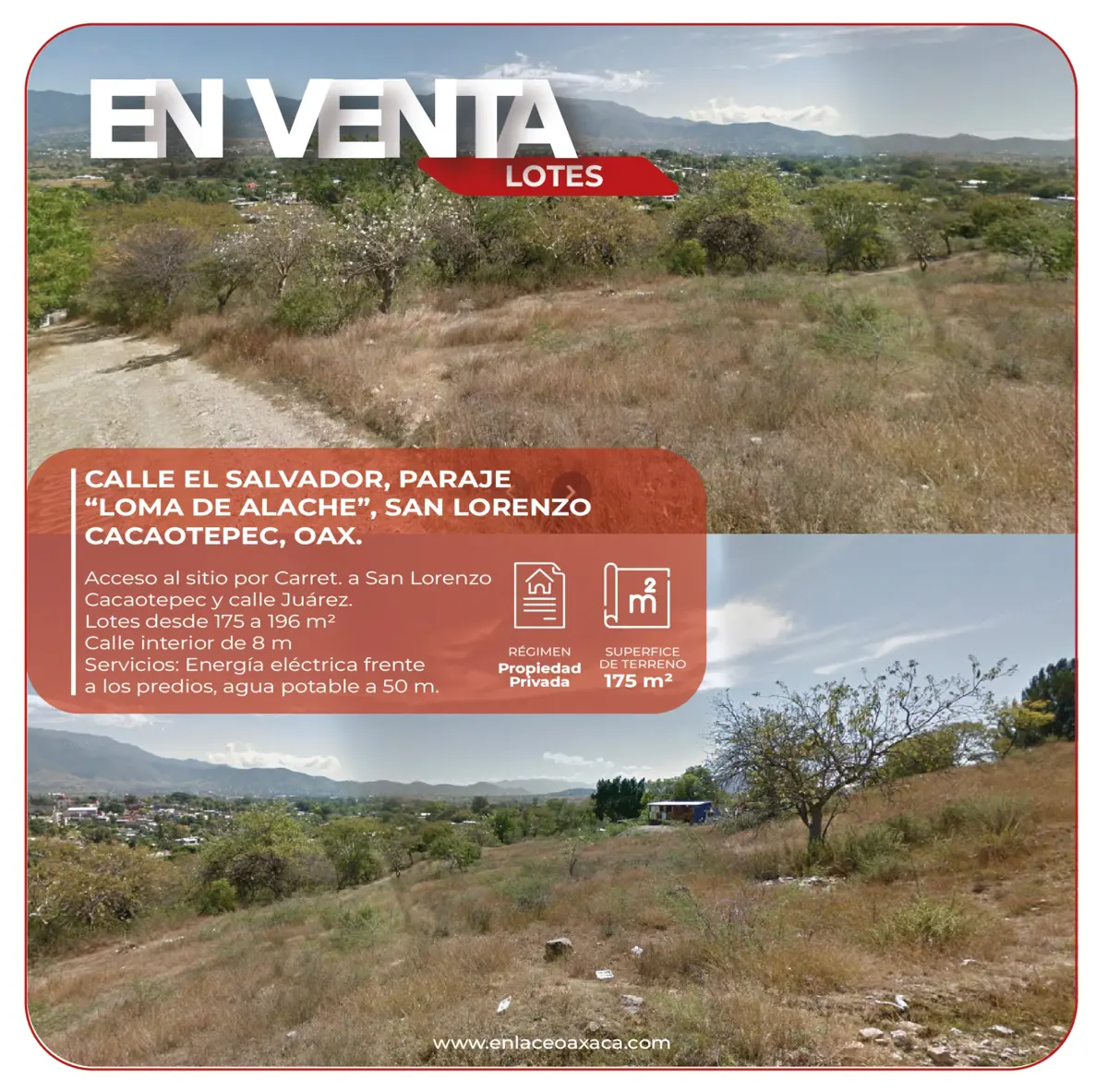 Terreno en venta en San Lorenzo Cacaotepec, San Lorenzo Cacaotepec — foto 1 de 7