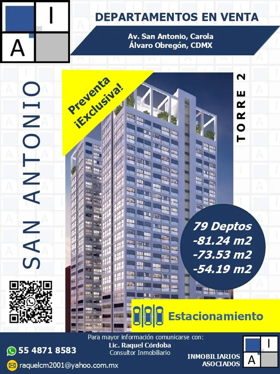 Departamento en venta en Carola, Álvaro Obregón — foto 1 de 6