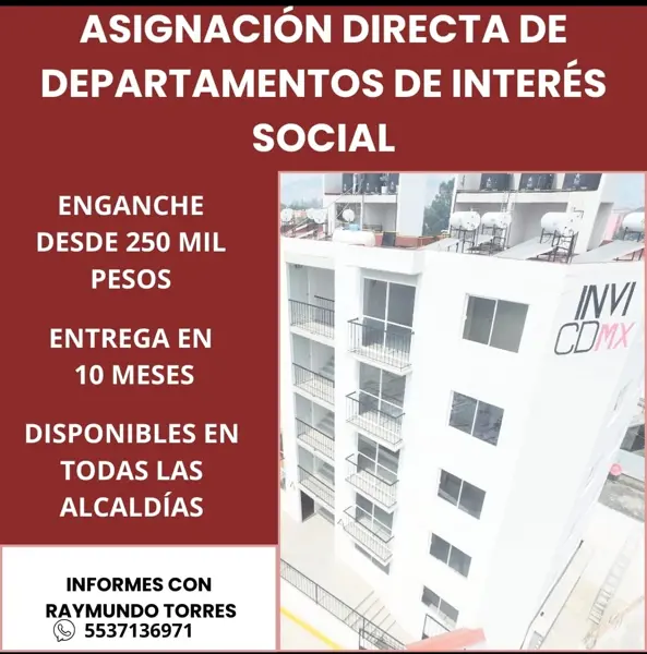 Departamentos INVI de asignación directa