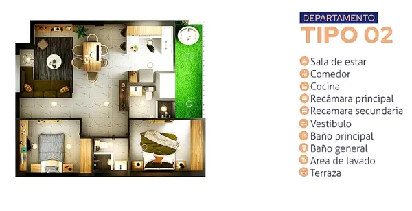 Departamento en venta en Santa Ana Jilotzingo, Jilotzingo — foto 3 de 6