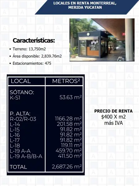 Local en renta en Monterreal, Mérida — foto 2 de 3