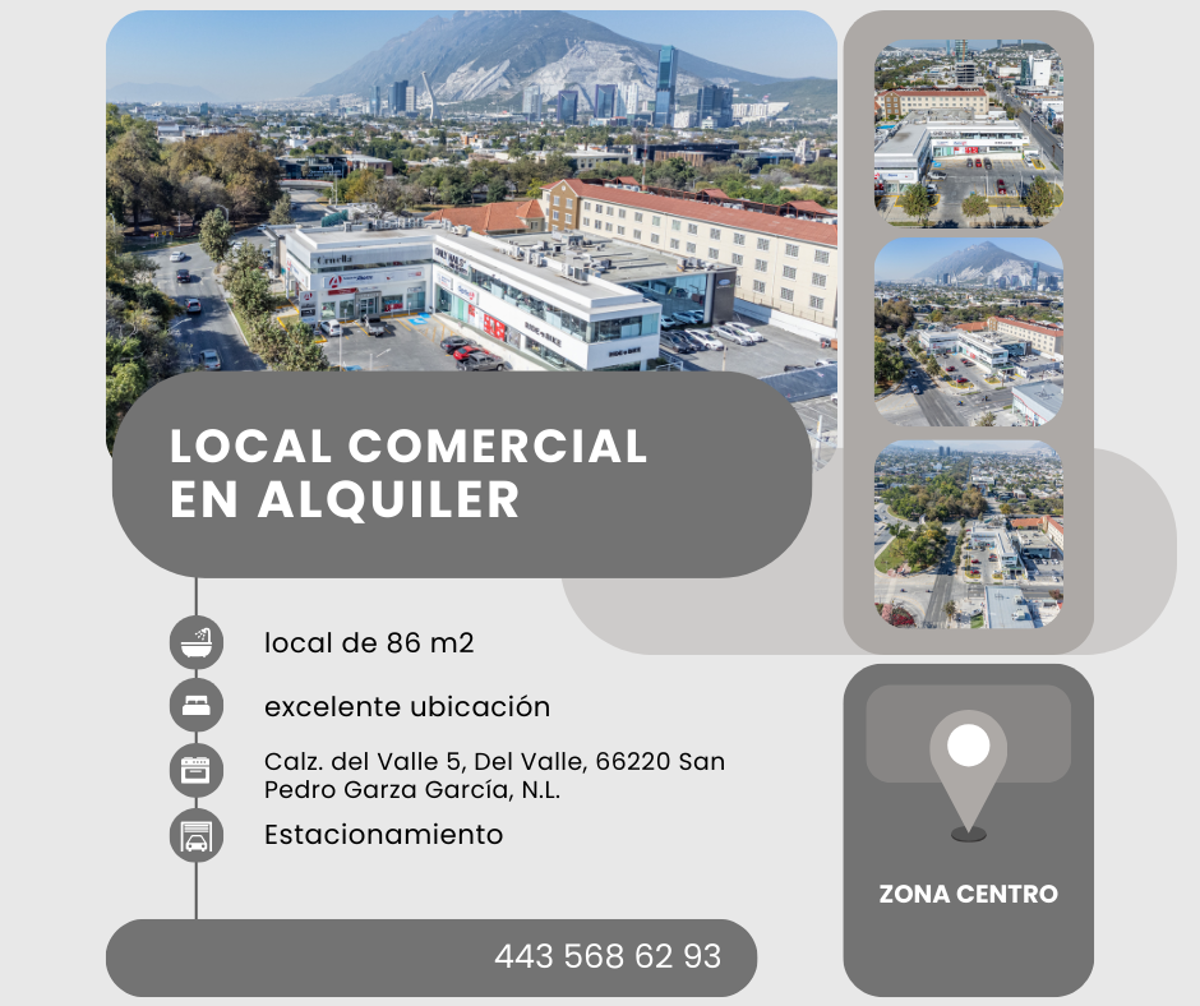 Local en renta en Del Valle, San Pedro Garza García — foto 1 de 6