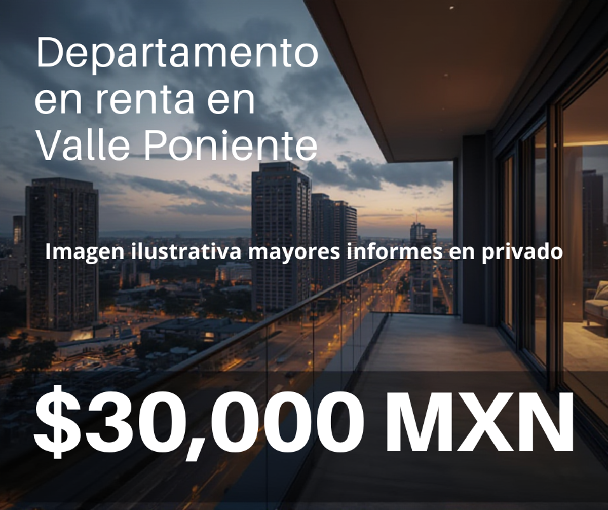 Departamento en renta en Privada Valle Poniente, Santa Catarina