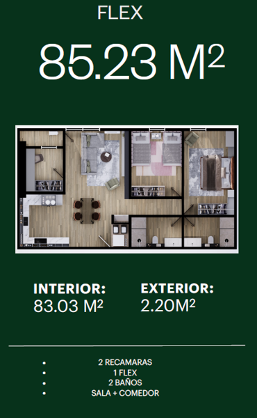Departamento en venta en El Lechugal, Santa Catarina — foto 2 de 15