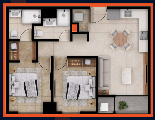 Departamento en venta en Jardin Español, Monterrey — foto 3 de 6