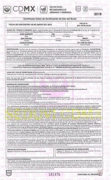 Terreno en venta en San Rafael, Cuauhtémoc — foto 2 de 4