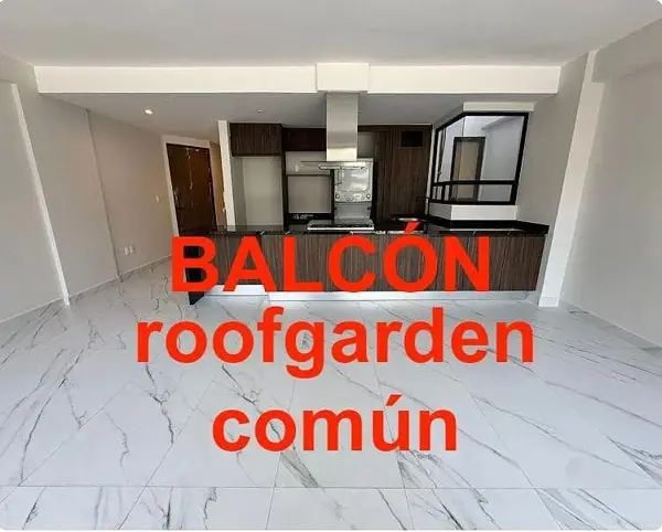 Departamento en Venta Narvarte Poniente con Balcón y Roofgarden Común Cdmx
