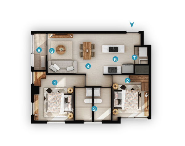 Departamento en Venta en Mitras Centro, Monterrey, Nuevo León 2