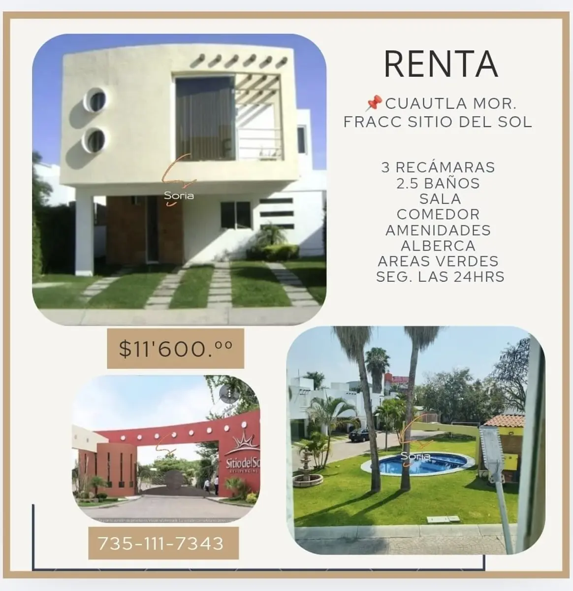 Casa en renta en Sitio del Sol, Cuautla — foto 1 de 15