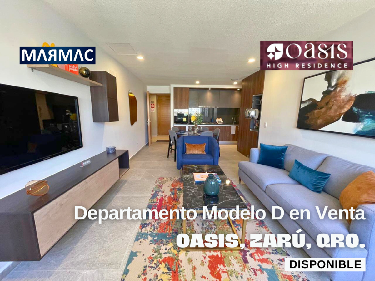 Departamento Modelo D en Venta | Oasis High Residence, Zarú | El Marqués, Qro, Departamento Modelo D en Venta | Oasis High Residence, Zarú | El Marqués, Qro,