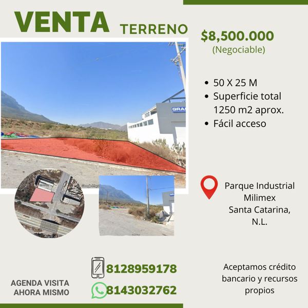 Venta de Terreno en Parque Industrial