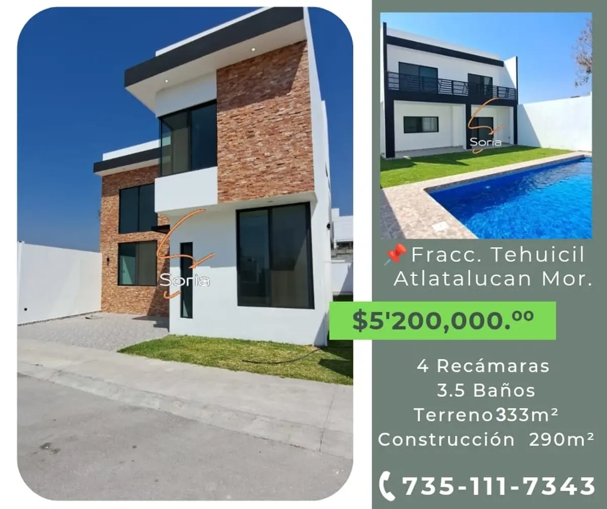 Casa en venta en Atlatlahucan, Atlatlahucan — foto 1 de 30