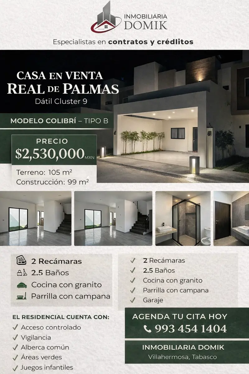 Casa en Venta en San Carlos Real de Palmas, Centro, Tabasco Casa en Venta en San Carlos Real de Palmas, Centro, Tabasco