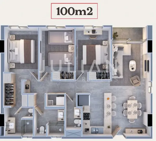 Departamento en venta en Pedregal la Huasteca, Santa Catarina — foto 3 de 4