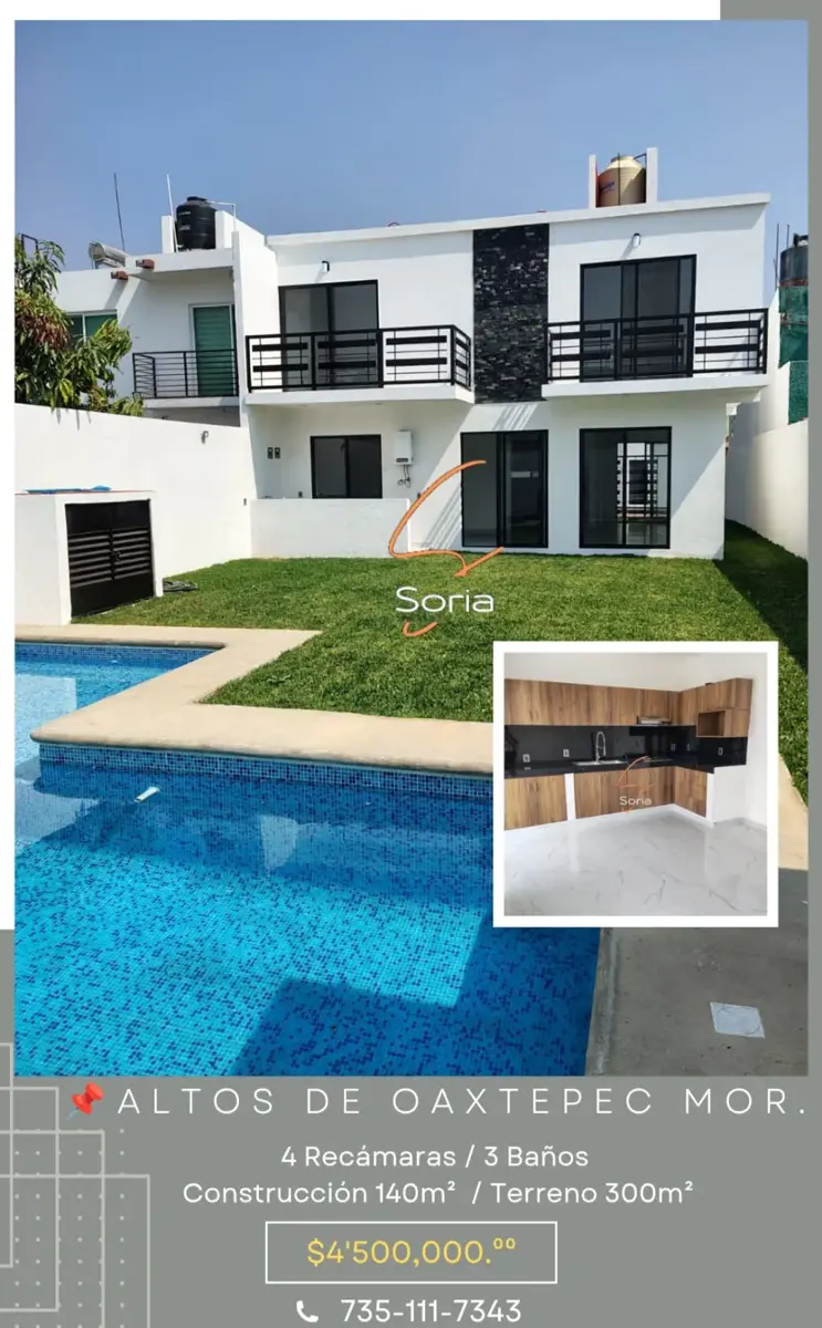 Casa en venta en Altos de Oaxtepec, Yautepec — foto 1 de 38